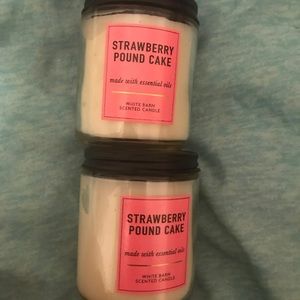 Bath & Body Works Accents - Strawberry Pound Cake Bath and Body Works Candles Bath & Body Works Accents - Strawberry Pound Cake Bath and Body Works Candles